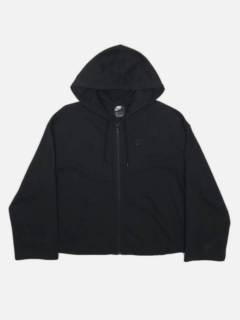 NIKE | Black Basic Zip Up Sweater